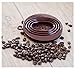 Kuke Reusable Silicone Coffee Dripper with Hook,Collapsible Coffee Filter Holder, Food Grade Tea Filter Cone (Brown)