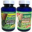 Sale 2 Bottles Pure Super Green Coffee Bean Extract 800mg | Double Strength and Raspberry Ketones | 2x 60 Caps (Bundle) Strongest Combo on Amazon