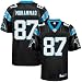 Image of Reebok NFL Equipment Carolina Panthers #87 Muhsin Muhammad Black Replica Jersey