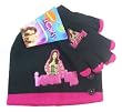 Nickelodeon Black and Magenta iCarly Winter Set (2pc) - iCarly Beanie and Mittens