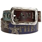 Leather Island Men's USA Nailhead Tribute Belt