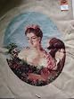 Gorgeous Completed Wool Needlepoint Canvas-Lady