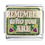 Remember Who You Are X2 Italian Charm Bracelet