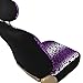 BDK Premium 9 Pc Safari Print Low Back Front Car Seat Rear Bench Head Rest Covers Set for Car Truck SUV (Leopard Purple)
