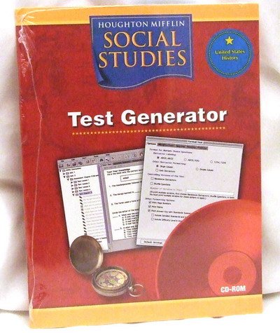 Cover image : HOUGHTON MIFFLIN SOCIAL STUDIES United States History Test Generator Grade 5 Cd-Rom