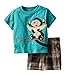 Coralup Little Boys Cotton Short Sleeve Set 2Pcs T-Shirt&Pants,18M-6T