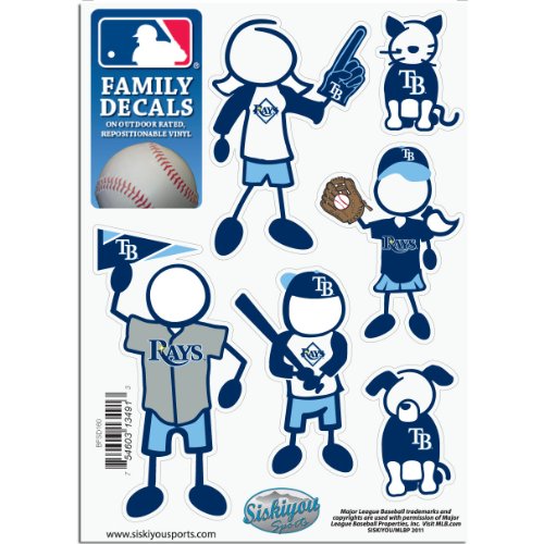 MLB Tampa Bay Devil Rays Small Family Decal Set
