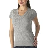 Merona® Cable Knit V-Neck Sweater - Gray Heather