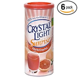 Crystal Light Sunrise Ruby Red Grapefruit, 3.4-Ounce Unit (Pack of 6)