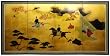 Stunning Big Large Size Wall Art - 6ft. Wide Heaven View Asian Style Gold Leaf Screen Painting - 36" x 72"