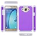 Galaxy On5 Case, LK [Shock Absorption] Drop Protection Hybrid Dual Layer Armor Defender Protective Case Cover for Samsung Galaxy On5 (Violet)