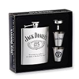 Review Quality Gold  / Jack Daniels Stainless Steel 6oz Cover Flask Gift Set