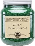 India Tree Emerald City Green Sparkling Sugar, 3.4-Pound Jars (Pack of 2)