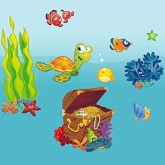 OZEAN XXL SET (210 cm x 100 cm) Wandsticker, Wandaufkleber f�r Baby- und Kinderzimmer
