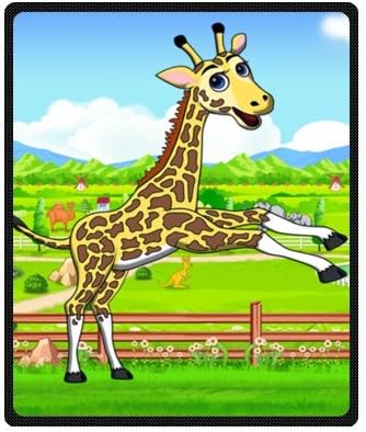 50" x 60" (Medium) - Treasure Design Discount Giraffe Jump Blanket