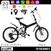 FJK 折りたたみ自転車20インチ シマノ6段 Wサス（LEDライト＋コイルタイプワイヤー錠）２点セットFB-FOL206WS-K（BK）ブラックでAmazonアフィリエイトツール