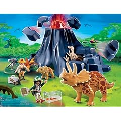 PLAYMOBIL� 4170 - Triceratops mit Baby und Vulkan