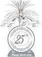 25th Anniversary Centerpiece Party Accessory (1 count) (1/Pkg)