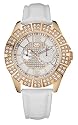 Marc Ecko E16577G1 Gents Multifunction Iced Rose Gold and White Croco Leather Watch
