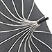 Topwedding 35'' Nylon Pagoda Vintage Parasol Bridal Rain Umbrella,Black