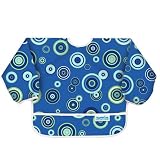 Bumkins Waterproof Sleeved Bib - Blue Fizz