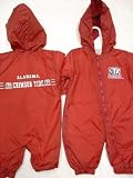 Alabama Crimson Tide Infants / Babys / Kids maroon hooded Wind Suit coverall