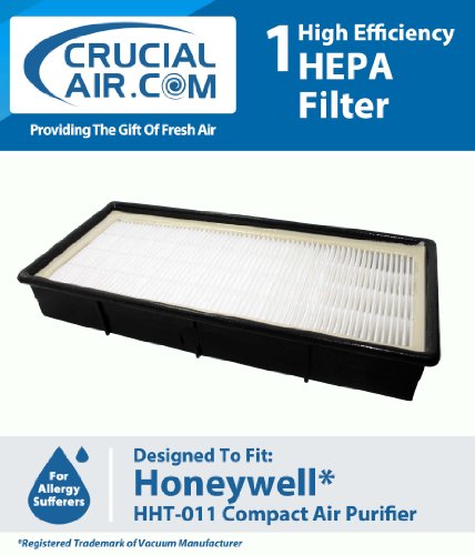 Honeywell HHT-011 Air Purifier HEPA Filter with Odor Control Carbon; Fits Honeywell Models HHT-011, HHT-080, HHT-081, HHT-090, HHT-100, HHT-145, HHT-149, HHT-085; Replaces Part # 16200, 16216, HRC1, HRF-C1, HRFC1, HAPF30, HAPF30D, 30LB1620XB2; Designed & Engineered by Crucial Air