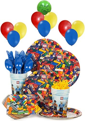 Bric Teck Building Brick Birthday Party Pack