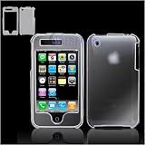Apple iPhone 3G Translucent Clear Snap-On Case Cover with Screen Protector
