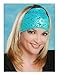 That's A Wrap Foil Bandana Turquoise Paisley Knotty Band, Turquoise KB1627