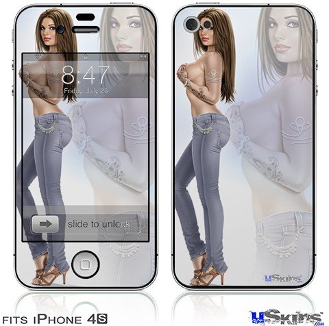 iPhone 4S Skin Sonja Pin Up Girl