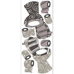 Snap Bathroom Deco Toilet Self Stick Wall Art Decals
