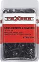 Raxxess Phillips Head Rack Screws with Washers, 100-Pack