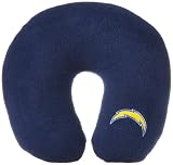 NFL San Diego Chargers Embroidered U-Shaped Fleece Travel Neck Pillow (Navy)