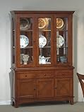 Lakeside Collection Solid Wood China Cabinet Buffet Hutch
