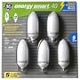 5-Pk GE 40 watt eq CFL Compact Fluorescent Candle Base Light Bulbs