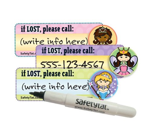 Picture of Cozy SafetyTat Child ID Safety Tattoo - Princess 6 Pack B005BQRTMK (Baby Harnesses)
