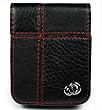 Apple 3rd Generation iPod Nano 4gb 8gb Video Premium Leather Flip Carrying Case with Rotating Belt Clip And Bundle with 3 Piece Shield Protector - Available in 5 Colors, MANHATTAN-BLACK (MP3 Player NOT Included)