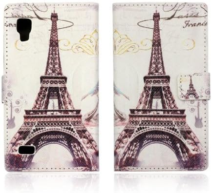 Sannysis 1PC Eiffel Tower Wallet Flip Leather Case For LG Optimus L9 P760 P765 (Eiffel Tower#1)