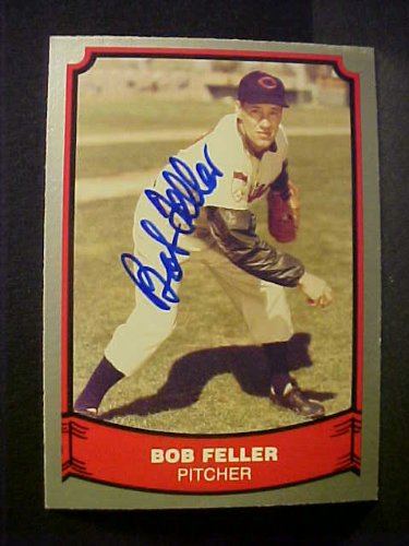Bob Feller Cleveland Indians #101 1988 Baseball Legends Signed Baseball Card