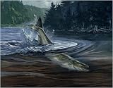 William Goadby Lawrence Fishing Paintings - Lake Trout Art Print