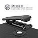 Galaxy Note 7 Belt Clip Case, Encased Ultra-thin (SlimLine Series) Protective Case & Holster (Smooth Black)