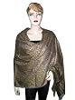 Antique Purple Pink Paisley Reversible Pashmina Shawl