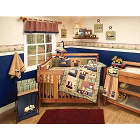 Eddie Bauer 4 Piece Crib Set Little Builder