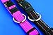 Reflective Dog Collar for Large Dogs, Adjustable from 13-22 inches, Pink