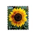 Sunflower definitive stamps Book of 20 x 42 cent us U.S. Postage Stamps