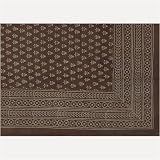 Home D&eacute;cor Flat Sheets For Bed Cotton Block Print Twin Size (bssht618)