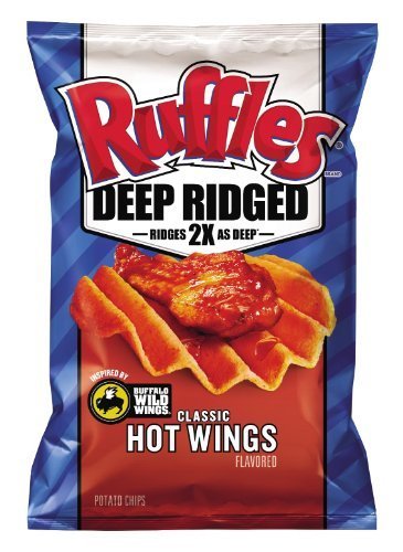Frito Lay, RUFFLES?, Deep Ridged, Classic Hot Wings Flavored Potato Chips, 7.5oz Bag (Pack of 3) by Frito Lay Frito Lay, RUFFLES?, Deep Ridged, Classic Hot Wings Flavored Potato Chips, 7.5oz Bag (Pack of 3) by Frito Lay