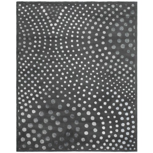 Safavieh SOH654A Soho Collection 5-Feet By 8-Feet Handmade New Zealand Wool Area Rug, Dark Grey