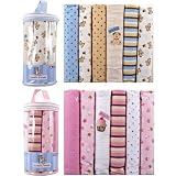 Luvable Friends 6-Pack Flannel Receiving Blankets